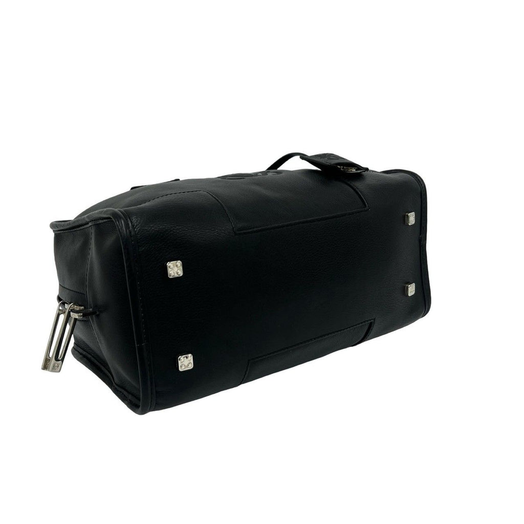 Loewe Vintage Amazona 28 Anagram Logo Leather Mini Boston Bag Black — view 7