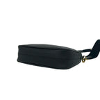 Prada Re Edition Triangle Logo Saffiano Leather Shoulder Bag Semi Black — view 8