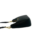 Prada Re Edition Triangle Logo Saffiano Leather Shoulder Bag Semi Black — view 5