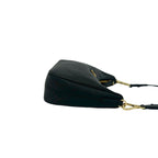 Prada Re Edition Triangle Logo Saffiano Leather Shoulder Bag Semi Black — view 6