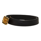 Chanel CC Logo Quilted Belt 70 28 Black Gold Leather — view 2