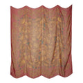 Chanel Print Large Scarf Wine Red Silk