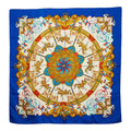 Hermes Carre 90 Luna Park Amusement Scarf Large Blue Multicolor Silk