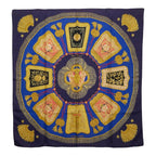 Hermes Carre 90 Poste Et Cavalerie Saber Decorative Bag Scarf Large Multicolor