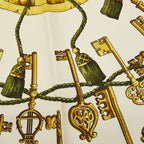 Hermes Carre 90 les Cles Key Pattern Scarf Large Multicolor Silk — view 3