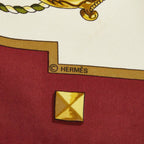 Hermes Carre 90 les Cles Key Pattern Scarf Large Multicolor Silk — view 5