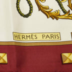 Hermes Carre 90 les Cles Key Pattern Scarf Large Multicolor Silk — view 8