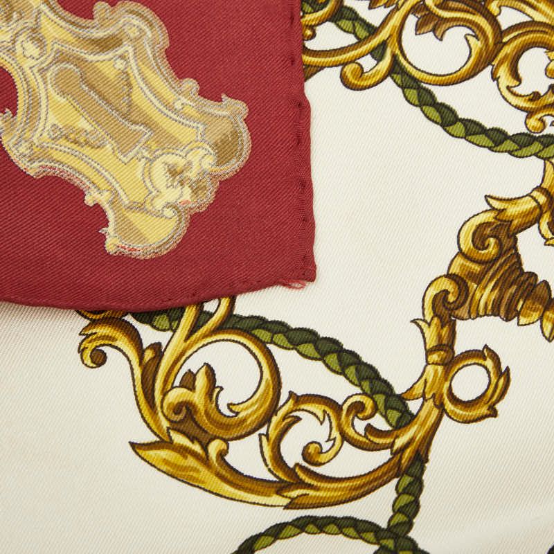 Hermes Carre 90 les Cles Key Pattern Scarf Large Multicolor Silk — view 6