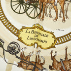 Hermes Carre 90 la Promenade de Longchamps Walk to Long Chien Scarf Large — view 2