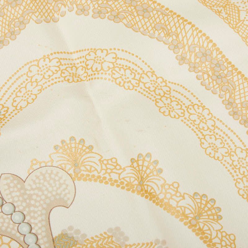 Hermes Carre 90 Doigts de Fee Fairy Finger Scarf Large Ivory Silk — view 3