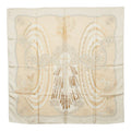 Hermes Carre 90 Doigts de Fee Fairy Finger Scarf Large Ivory Silk