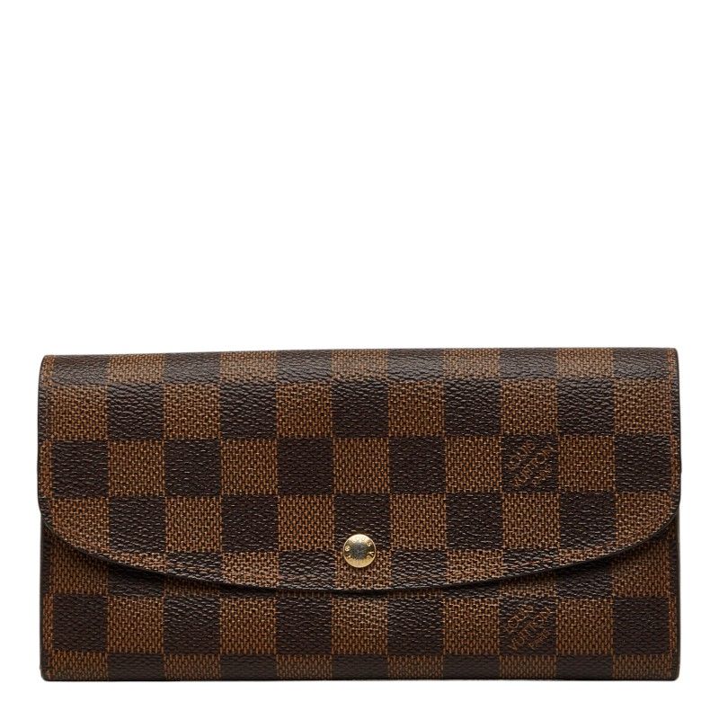 Louis Vuitton Damier Portefeuille Emily Wallet Brown