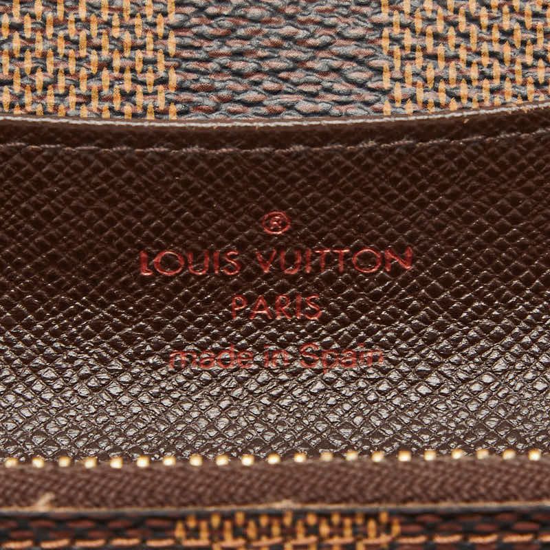 Louis Vuitton Damier Portefeuille Emily Wallet Brown — view 9