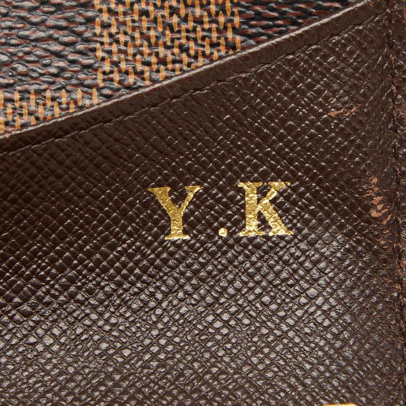 Louis Vuitton Damier Portefeuille Emily Wallet Brown — view 7