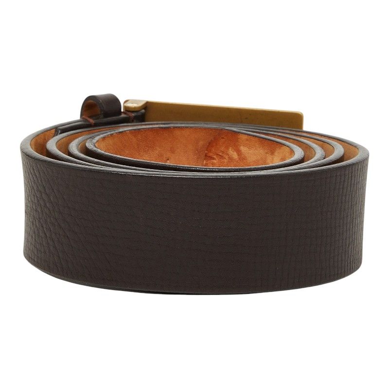 Louis Vuitton Utah Ceinture Aventure Belt 100 40 Dark Brown Leather — view 3