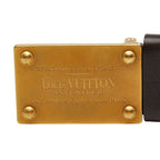 Louis Vuitton Utah Ceinture Aventure Belt 100 40 Dark Brown Leather — view 4