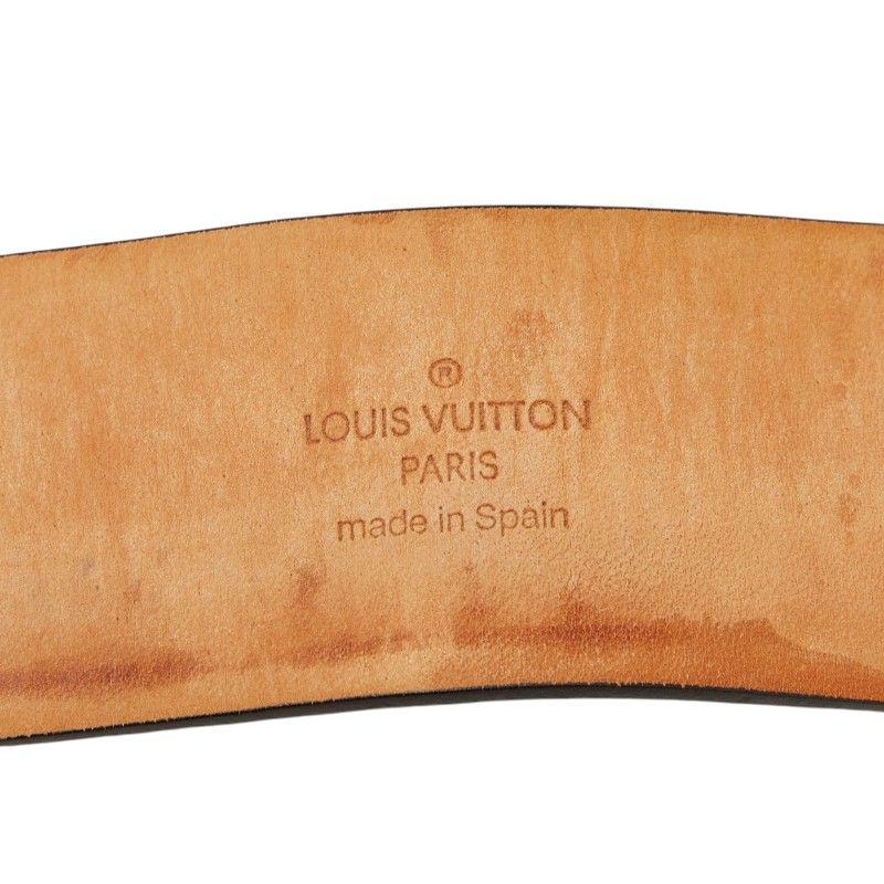 Louis Vuitton Utah Ceinture Aventure Belt 100 40 Dark Brown Leather — view 6