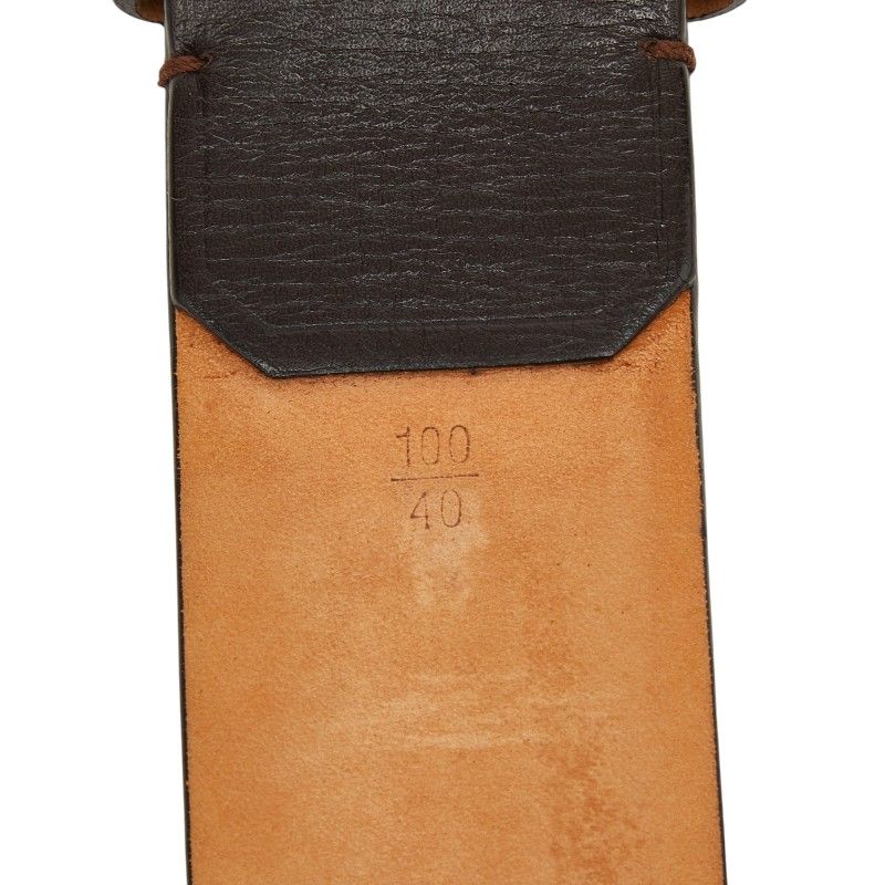 Louis Vuitton Utah Ceinture Aventure Belt 100 40 Dark Brown Leather — view 5