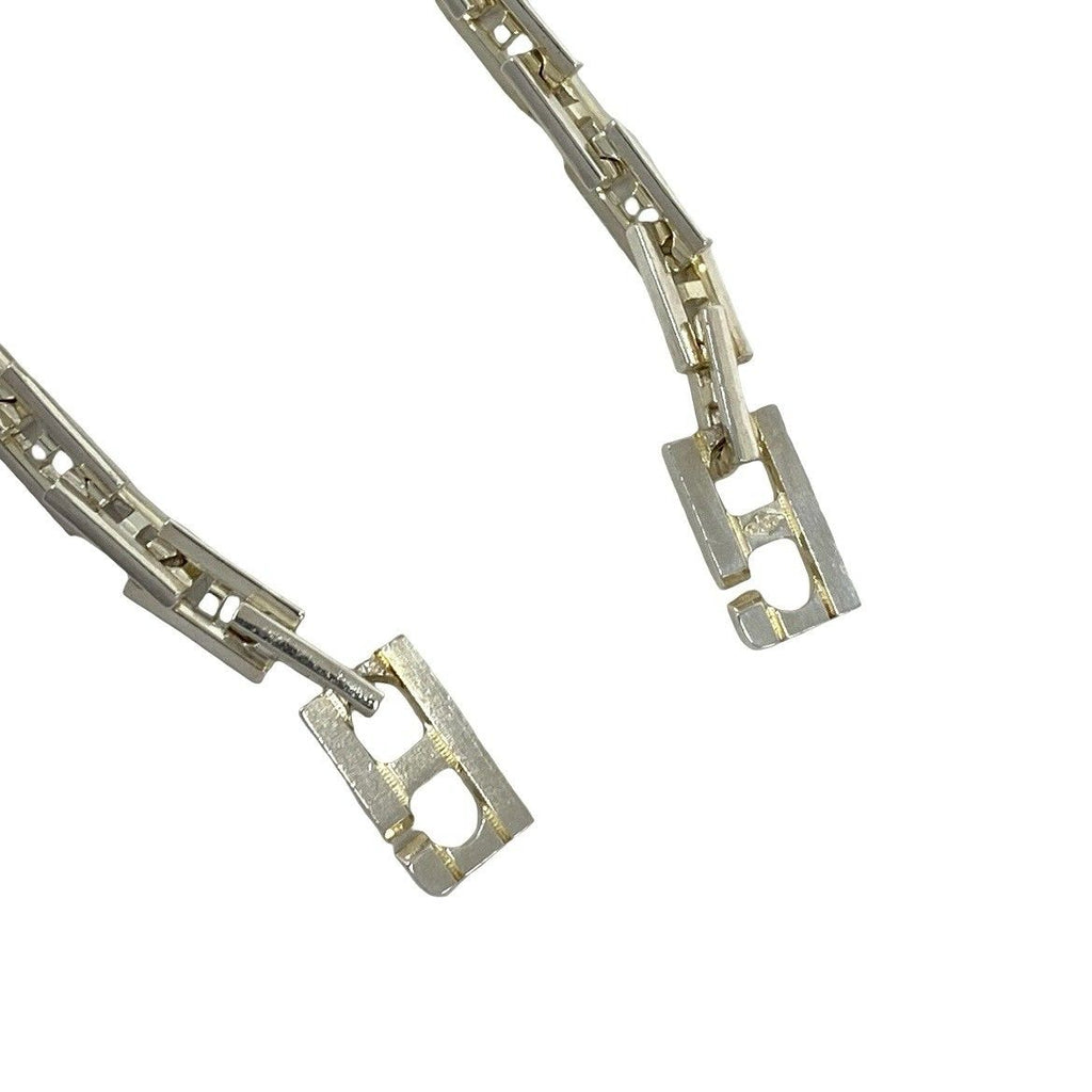 Hermes Vintage Cles MM 925 Sterling Silver Bracelet — view 4
