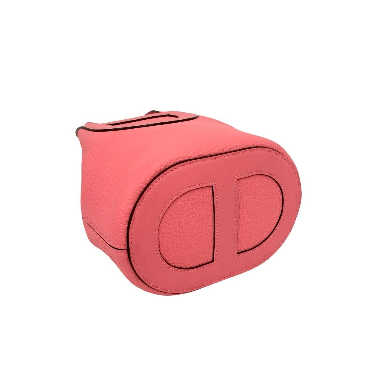 Hermes in the Loop 18 Taurillon Clemence Leather Handbag Mini Tote Rose Azalea — view 7
