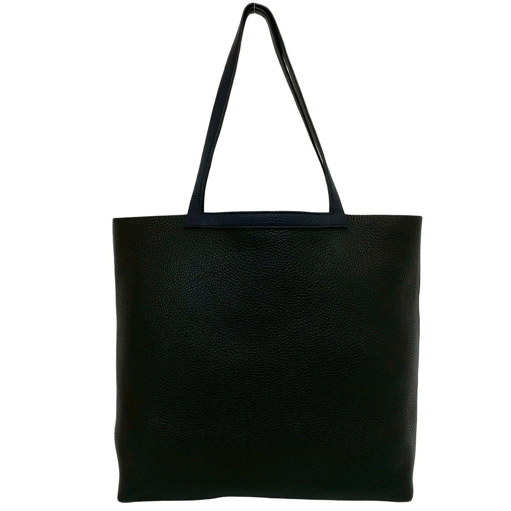 Hermes Cover Series 46 Taurillon Clemence Leather Tote Blue Nuit — view 3