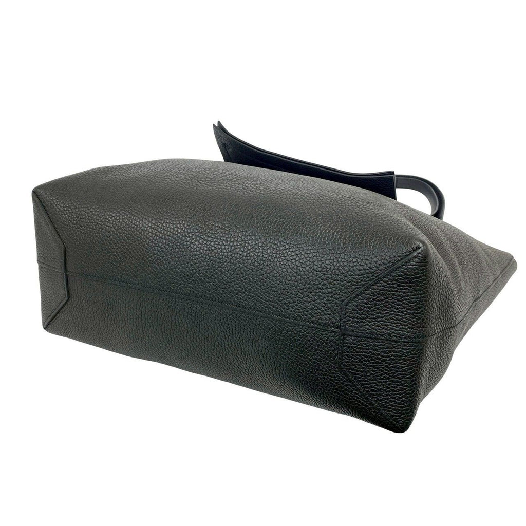Hermes Cover Series 46 Taurillon Clemence Leather Tote Blue Nuit — view 8