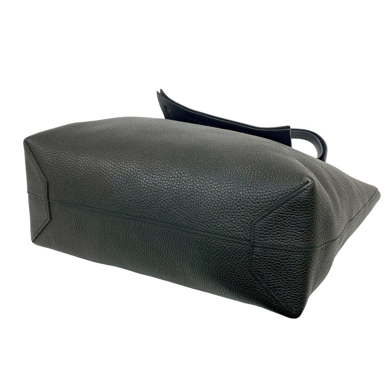 Hermes Cover Series 46 Taurillon Clemence Leather Tote Blue Nuit — view 8
