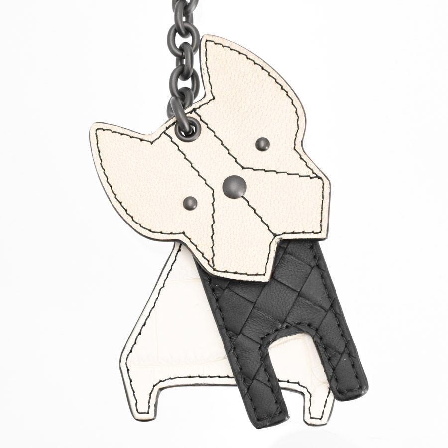 Bottega Veneta Charm Dog Keychain — view 3