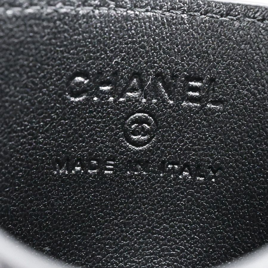 Chanel Card Case Card Holders Black — view 5