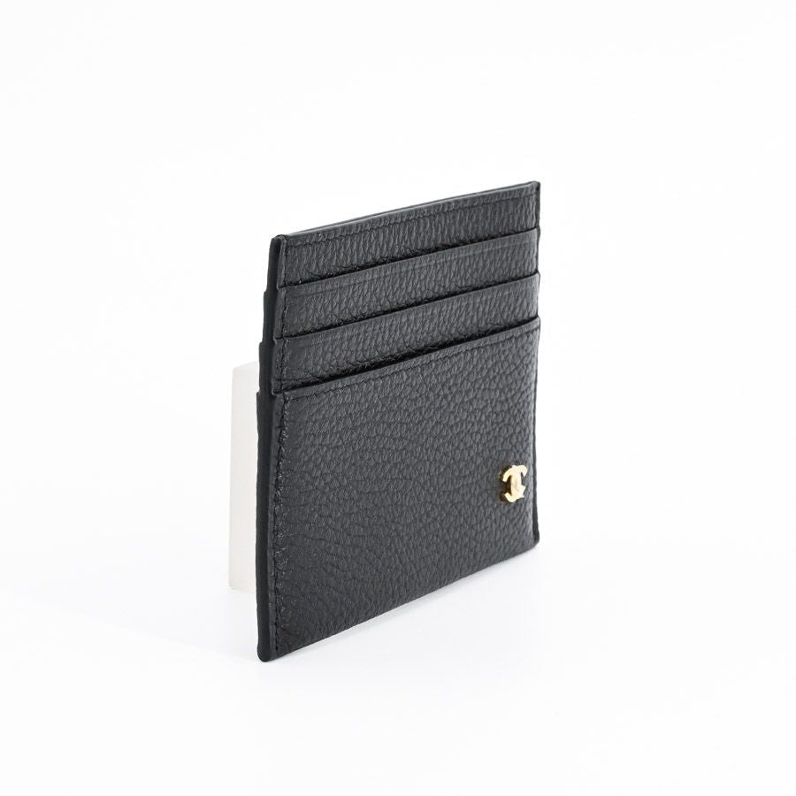 Chanel Card Case Card Holders Black — view 2