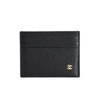 Chanel Card Case Card Holders Black