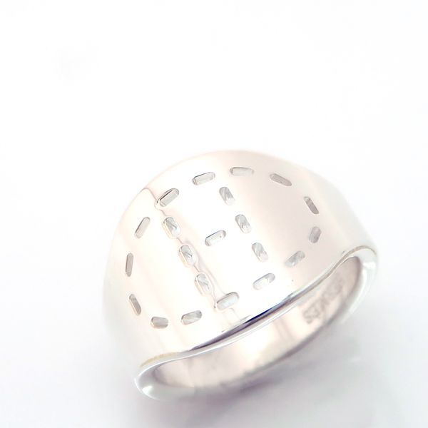 Hermes Point Sellier GM Ring Silver 53 GM and Paper — view 3