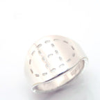 Hermes Point Sellier GM Ring Silver 53 GM and Paper — view 3