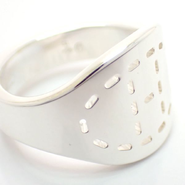 Hermes Point Sellier GM Ring Silver 53 GM and Paper — view 6