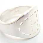 Hermes Point Sellier GM Ring Silver 53 GM and Paper — view 6