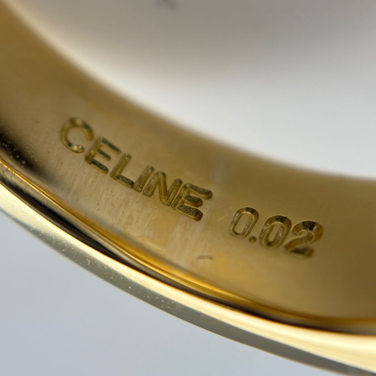 Celine Pave Diamond Ring YG Yellow Gold