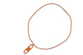 Hermes Choker Necklace Chaine D'ancre Maillon Orange Silver Vintage