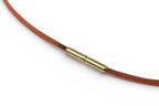 Hermes Choker Necklace Chaine D'ancre Maillon Orange Silver Vintage — view 6