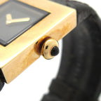 Chanel Watch Quilted 18k Yellow Gold Leather Strap Black — view 9