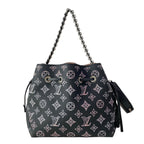 Louis Vuitton Handbag Mahina Bella Black Pink Cream Leather Cowhide — view 3