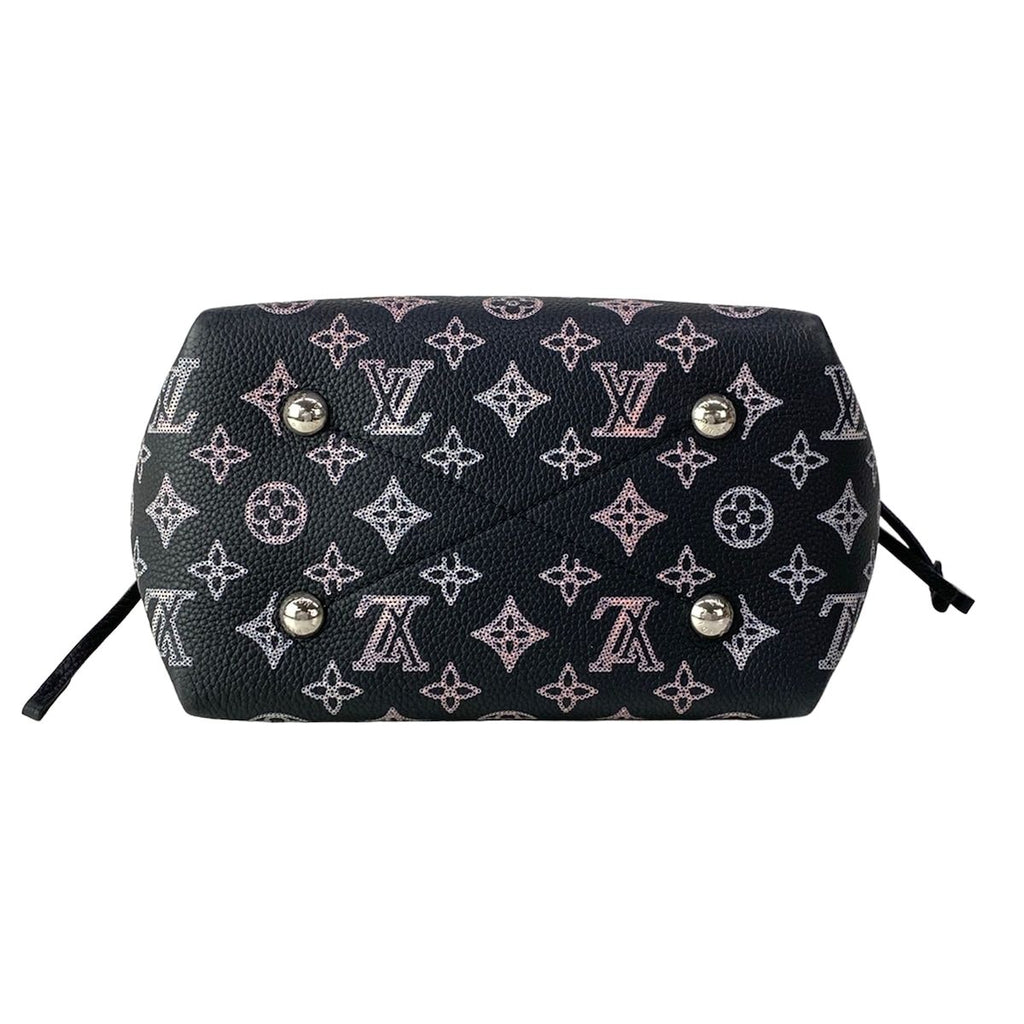 Louis Vuitton Handbag Mahina Bella Black Pink Cream Leather Cowhide — view 5