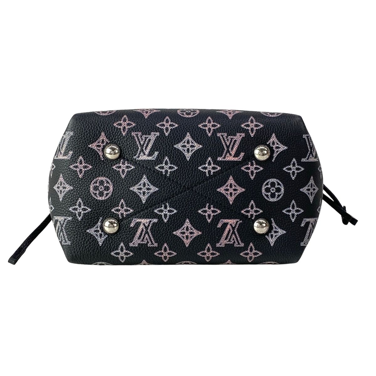 Louis Vuitton Handbag Mahina Bella Black Pink Cream Leather Cowhide — view 5