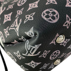 Louis Vuitton Handbag Mahina Bella Black Pink Cream Leather Cowhide — view 6