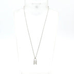 Hermes Necklace Amulet Kelly Cadena 18k White Gold Diamond — view 2