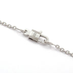 Hermes Necklace Amulet Kelly Cadena 18k White Gold Diamond — view 4
