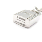Hermes Necklace Amulet Kelly Cadena 18k White Gold Diamond — view 5