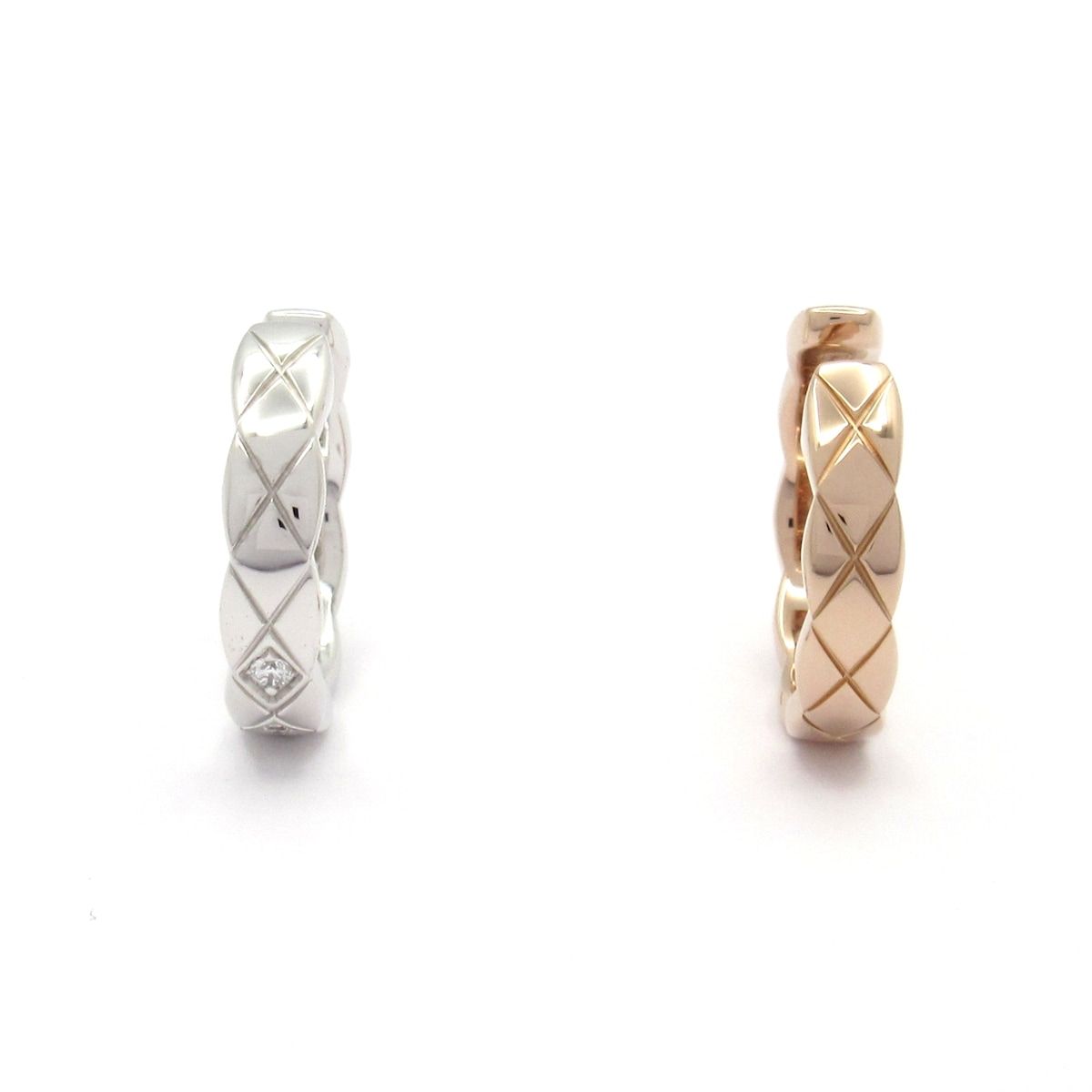 Chanel Earrings Coco Crush 18k White Gold Diamond — view 3