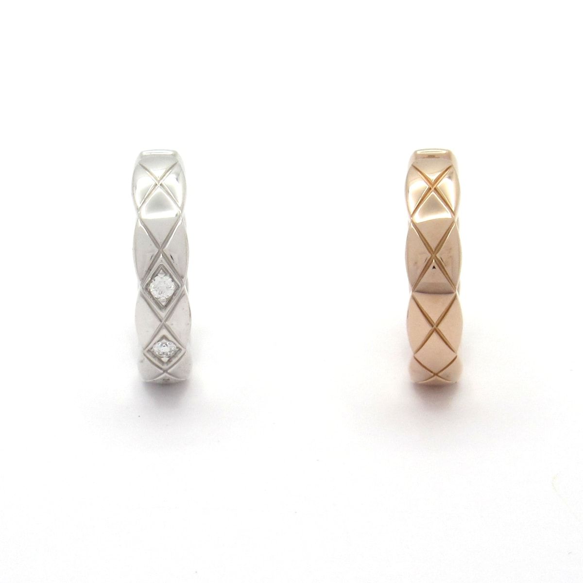 Chanel Earrings Coco Crush 18k White Gold Diamond