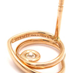 Hermes Earrings Vertiges Coeur TPM 18k Pink Gold Diamond Heart Total 0.11 Carat — view 5