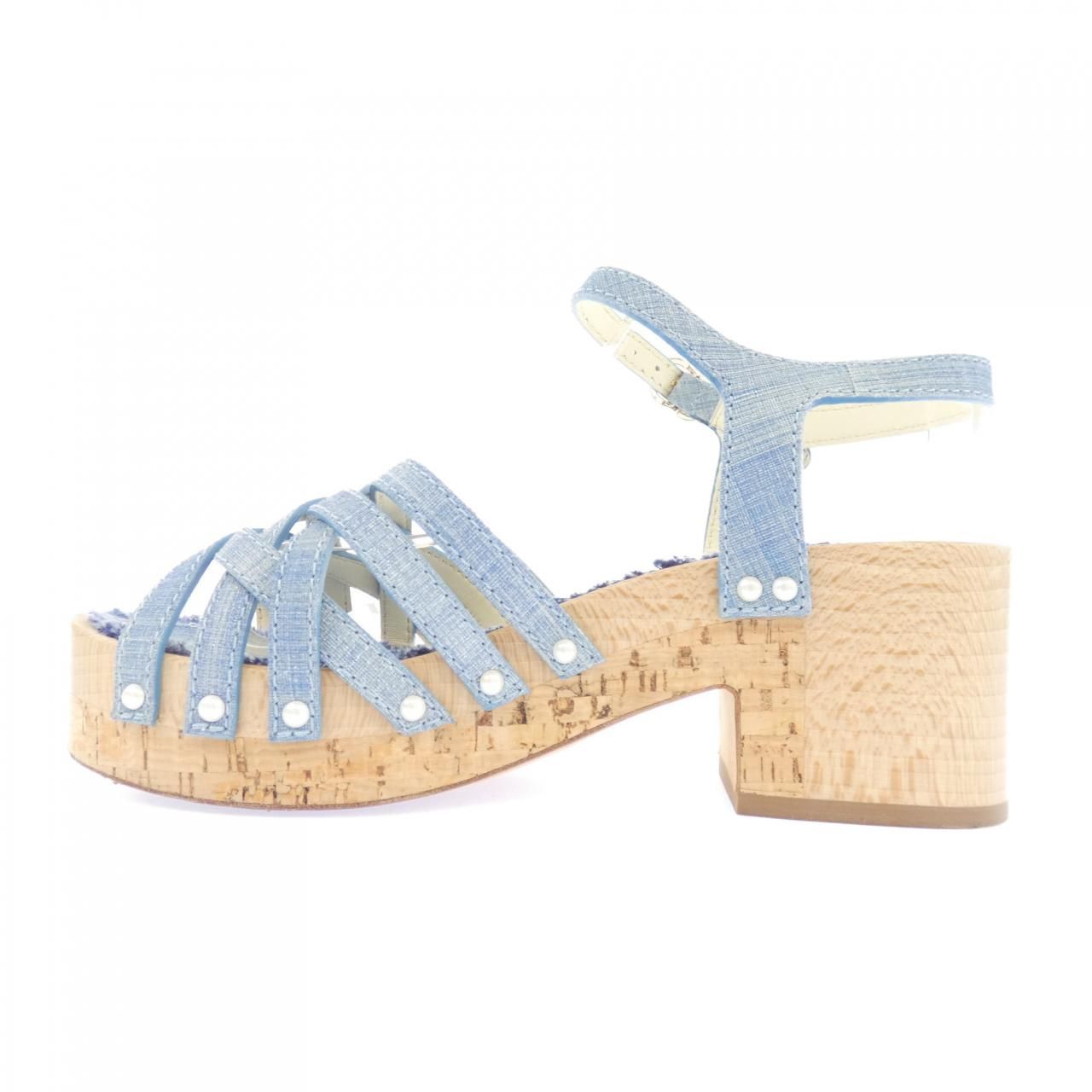Chanel Sandals Blue — view 2